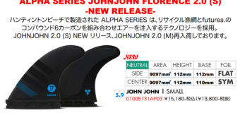 futures（フューチャー）ALPHAシリーズ JOHN JOHN FIN入荷しました。